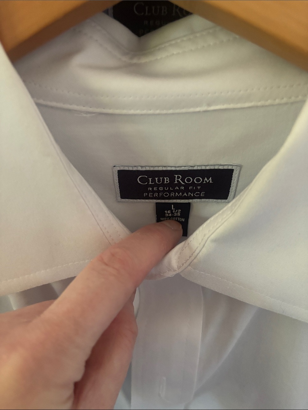 Lot of 7 Men's Long-Sleeve Dress Shirt - Classic Collared Shirt; size L - Picture 3 of 13
